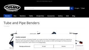 American-Made Tube and Pipe Benders - JMR Manufacturing - pipe bending machine factory