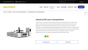 Industrial CNC Laser Cutting Machine - cnc laser factory