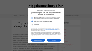Top 20 Food Manufacturing Companies in Johannesburg (2025) - value of a small specialty food manufacturer
