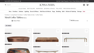 Metal Coffee Tables | Joss & Main - metal coffee table factory