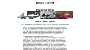 Junior Central Powercar page - power car company