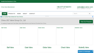 Industrial Valve Manufacturer in China - JSC - valve manufacturer