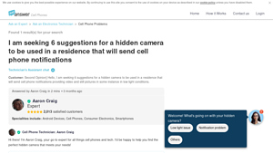 I am seeking 6 suggestions for a hidden camera to be used in a ... - best spy camera company