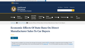 Economic Effects Of State Bans On Direct Manufacturer Sales To Car Buyers - can you buy a car from the manufacturer