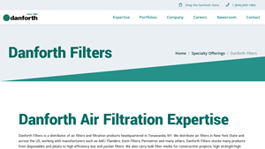 Danforth Filters | Danforth Air Filtration Expertise - usa pleated air filters manufacturer