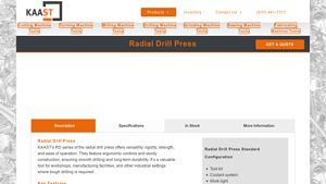 Radial Drill Press - KAAST Machine Tools - radial drilling machine company