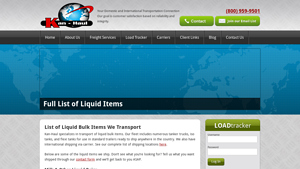 List of Liquid Bulk Items We Transport - Kan Haul - liquid bulk