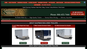 Enclosed Trailers for Sale | Top Quality Construction - cargo trailer manufacturer