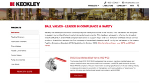 Keckley Company | Ball Valves - ball valve manufacturer