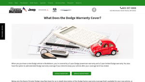 Dodge Factory Warranty | Mopar® Warranty - Keene Chrysler Dodge Jeep Ram - dodge manufacturer warranty