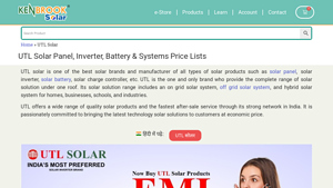 UTL Solar Panel, Inverter, Battery & Systems Price Lists - utl solar inverter company