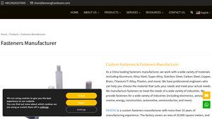 Fasteners Manufacturer & Custom Fasteners - KENENG - fastener manufacturer