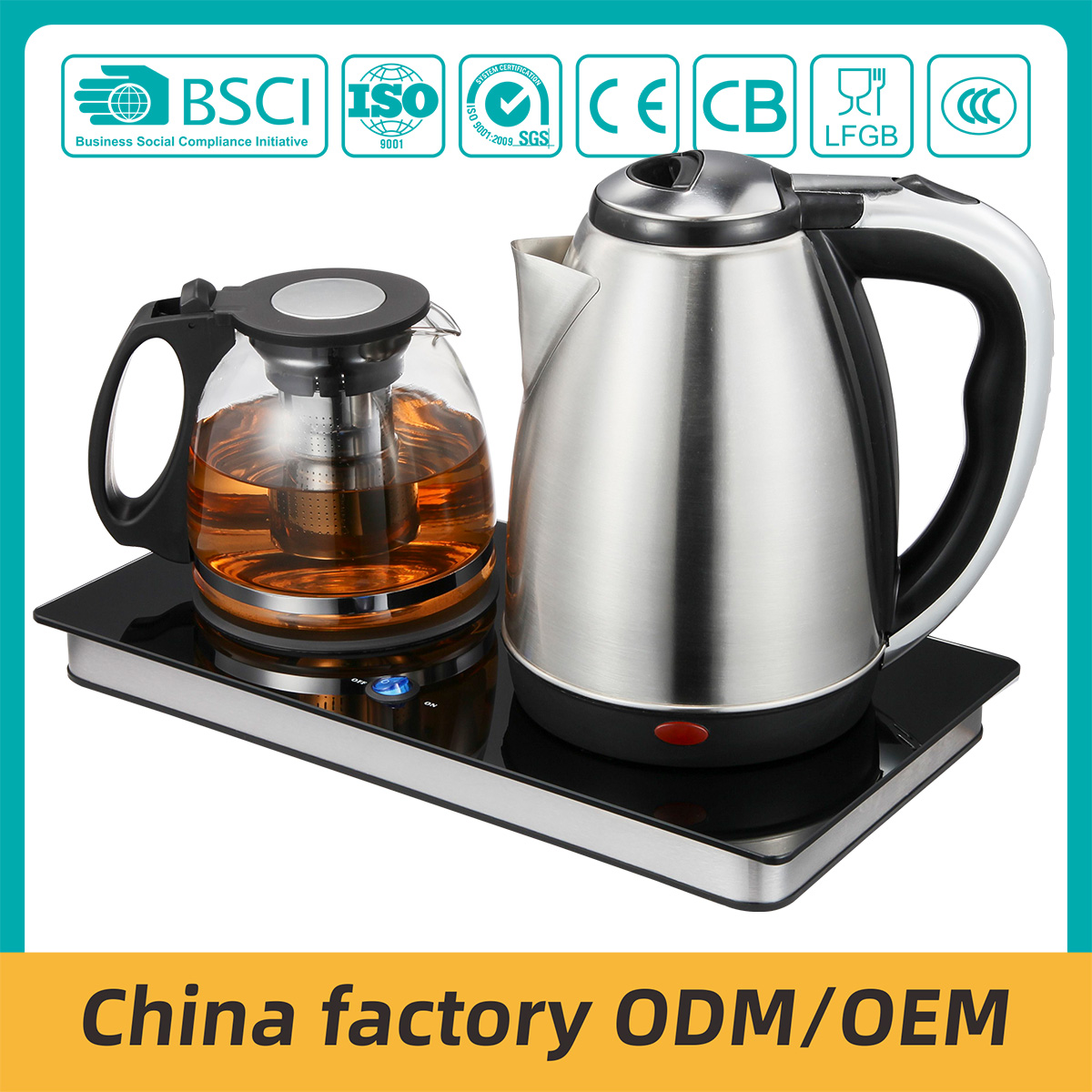 A relevant stock photo of kettle manufacturer in a typical setting.