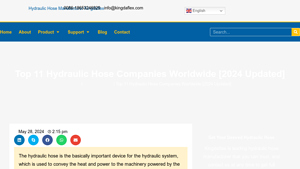 Top 11 Hydraulic Hose Companies Worldwide [2024 Updated] - hydraulic pipe factory