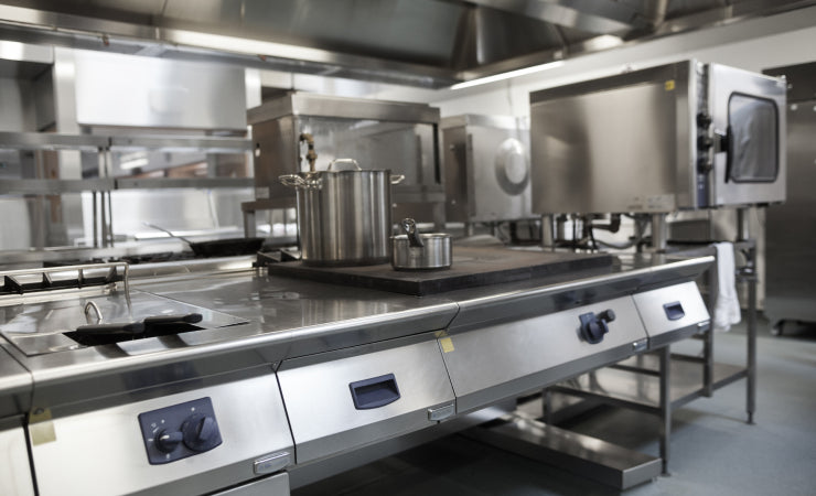 A relevant stock photo of kitchen equipment supplier in a typical setting.