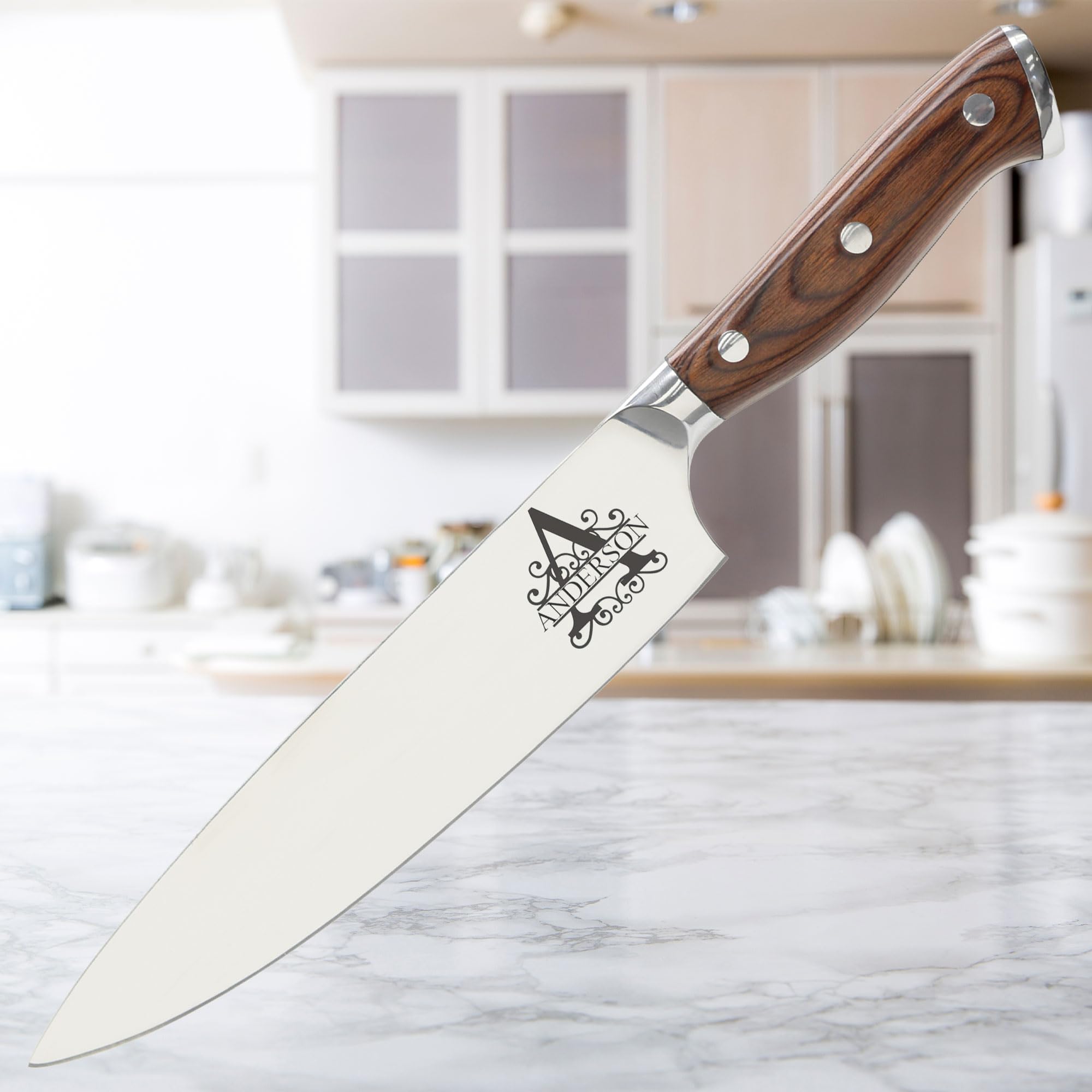 A relevant stock photo of kitchen knife custom in a typical setting.