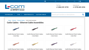 Cat5e Cables - Ethernet Cable Assemblies - cat5e cable factory