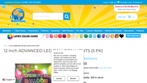 12 inch ADVANCED LED BALLOON LIGHTS (5 PK) - led balloon wholesale