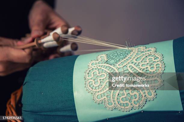 A relevant stock photo of lace manufacturer in a typical setting.