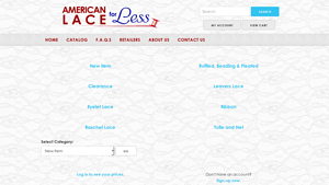 Wholesale Lace Trims, Allovers and Ribbons Catalog, American ... - lace bulk
