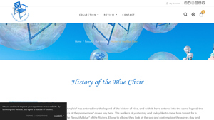 History of the Blue Chair - La Chaise Bleue Collection - blue chair company