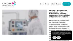 LACORE™ Nutraceuticals - nutraceutical manufacturer