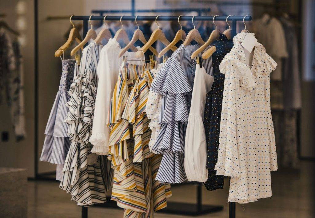 A relevant stock photo of ladies' apparel supplier in a typical setting.