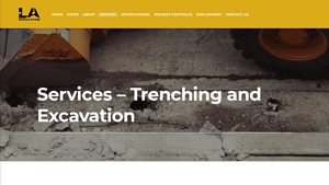 Services - Trenching and Excavation - trenching company