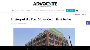 History of the Ford Motor Co. in East Dallas - ford oldest manufacturer