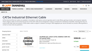 CAT5e Industrial Ethernet Cable | Category 5e Cable Distributor - cat5e cable factory