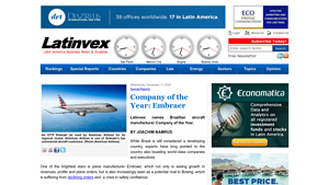 Latinvex | Company of the Year: Embraer - brazil plane manufacturer