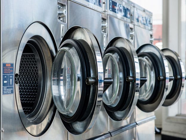 A relevant stock photo of laundry equipment supplier in a typical setting.