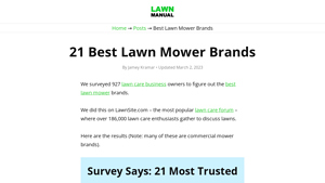 21 Best Lawn Mower Brands - Most Trusted By Pros and Homeowners - lawn mower manufacturer