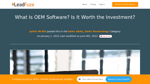 What Is OEM Software? Is It Worth the Investment? - LeadFuze - original equipment manufacturer software