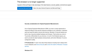 Security considerations for Original Equipment Manufacturers - original equipment manufacturer software