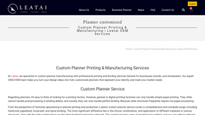 Custom Planner Printing & Manufacturing | Leatai OEM Services - custom planner manufacturer
