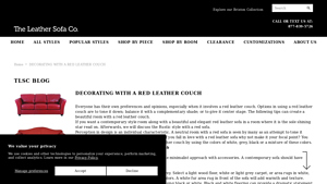 DECORATING WITH A RED LEATHER COUCH - red sofa company