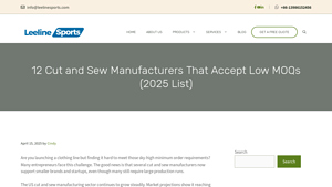 12 Cut and Sew Manufacturers: Accept Low MOQs (2025 List) - cut and sew manufacturer
