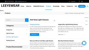China Anti-blue Light Glasses Suppliers, Manufacturers, Factory - anti blue light glasses factory