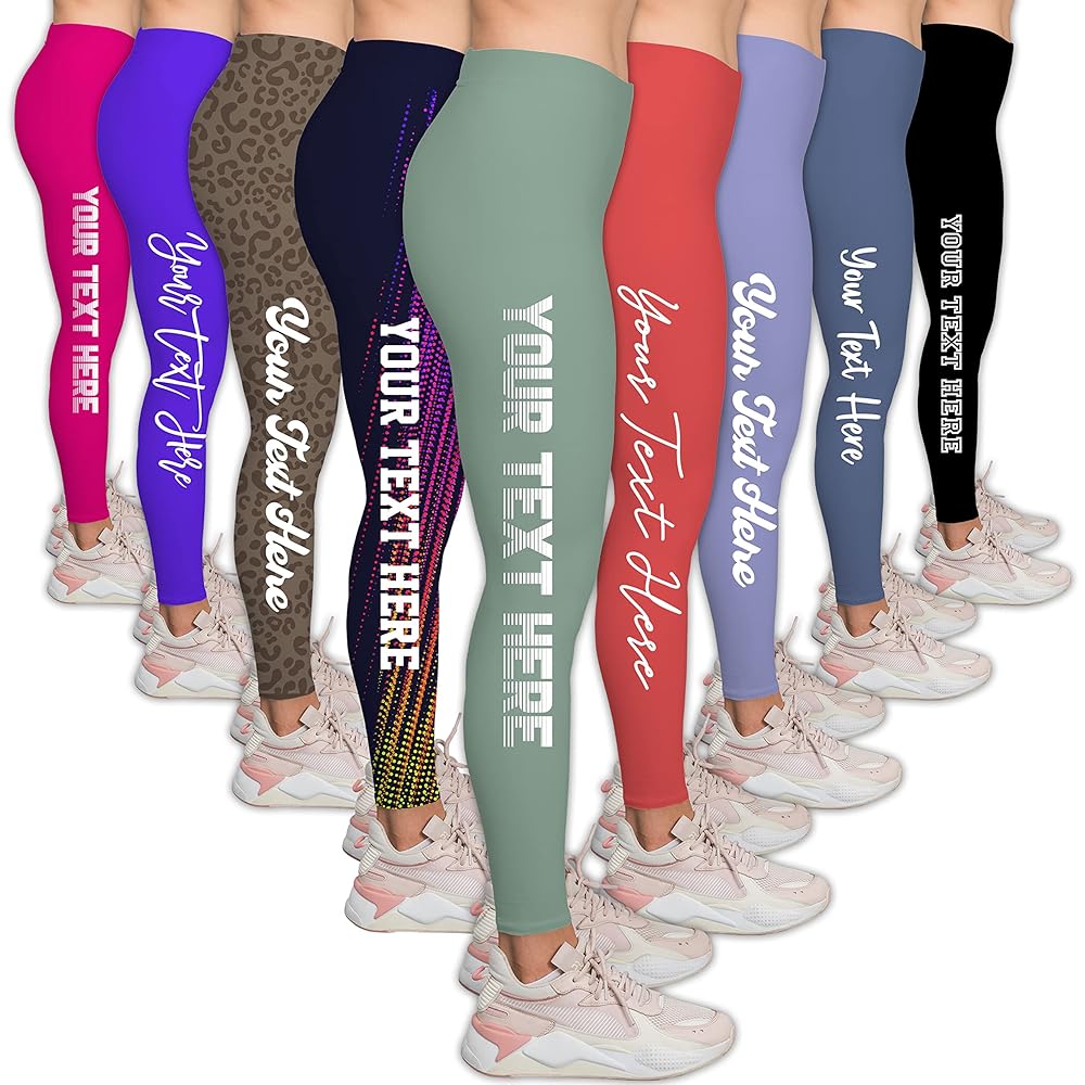 A relevant stock photo of leggings custom in a typical setting.