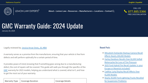 GMC Warranty Guide: 2024 Update - The Lemon Law Experts - gmc manufacturer warranty