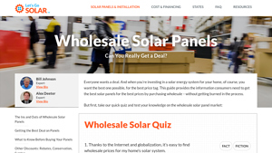 Wholesale Solar Panels | LetsGoSolar.com - buy solar panels direct from manufacturer