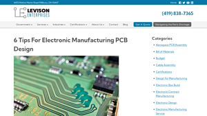 6 Tips For Electronic Manufacturing PCB Design - Levison Enterprises - pcb layout factory