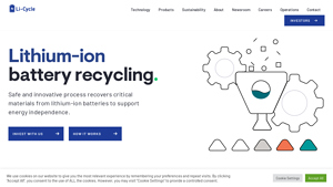 Li-Cycle: Lithium-ion Battery Recycling - Li-ion Battery Resource ... - lithium ion car battery factory