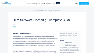 OEM Software Licensing - Complete Guide - LicenseSpring - original equipment manufacturer software