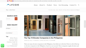Top-10 Elevator Companies in the Philippines - LIFCORE - elevator manufacturer