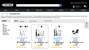 Bulk Orders Chairs from Lifetime - folding chairs for sale bulk