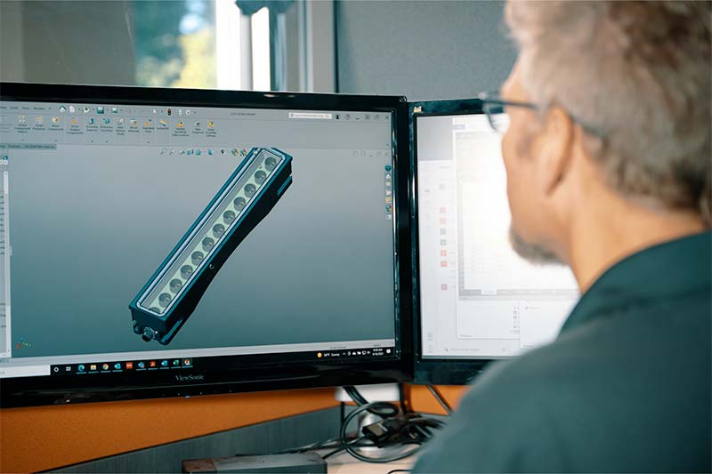 A relevant stock photo of lighting custom in a typical setting.