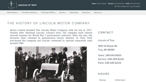 The History of Lincoln Motor Company - Lincoln of Troy - lincoln manufacturer