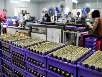 A relevant stock photo of lithium ion batteries china in a typical setting.